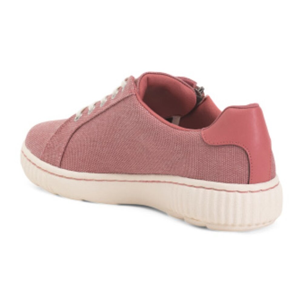 CLARKS Canvas Caroline Echo Zip Up Comfort Sneakers - Picture 2 of 3